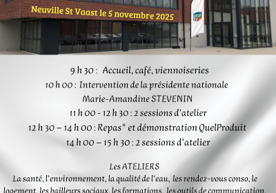 Journée du bénévolat de l&rsquo;Union Régionale UFC-Que Choisir des Hauts-de-France du 5 Novembre 2025